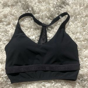 Black Under Armour Long Sports Bra/ Crop Top